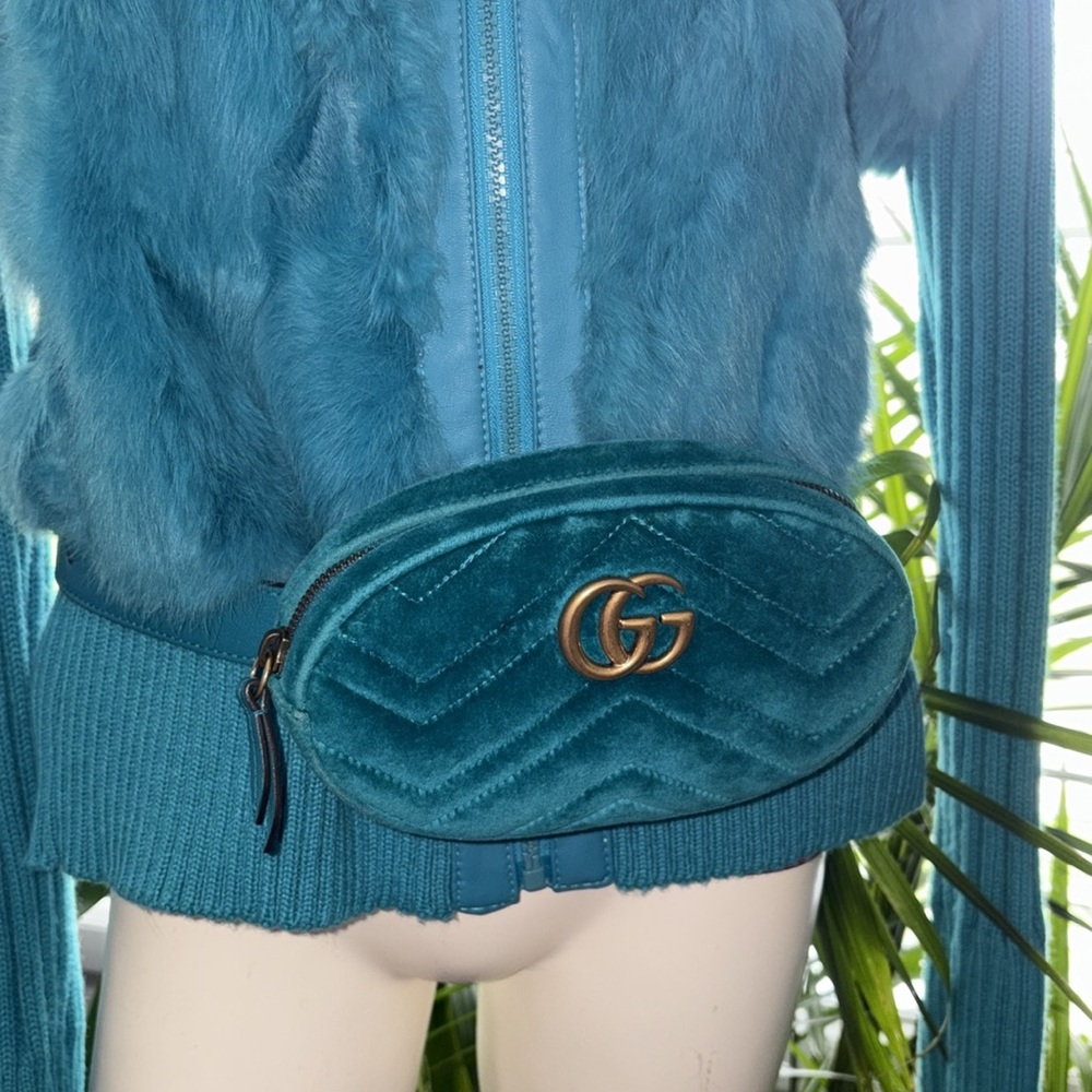 Gucci Marmont GG Velvet Belt Bag💙💙💙💗💗💗 - Picture 4 of 16